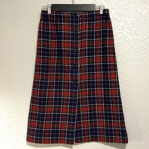 Pendleton A-Line Plaid Skirt
